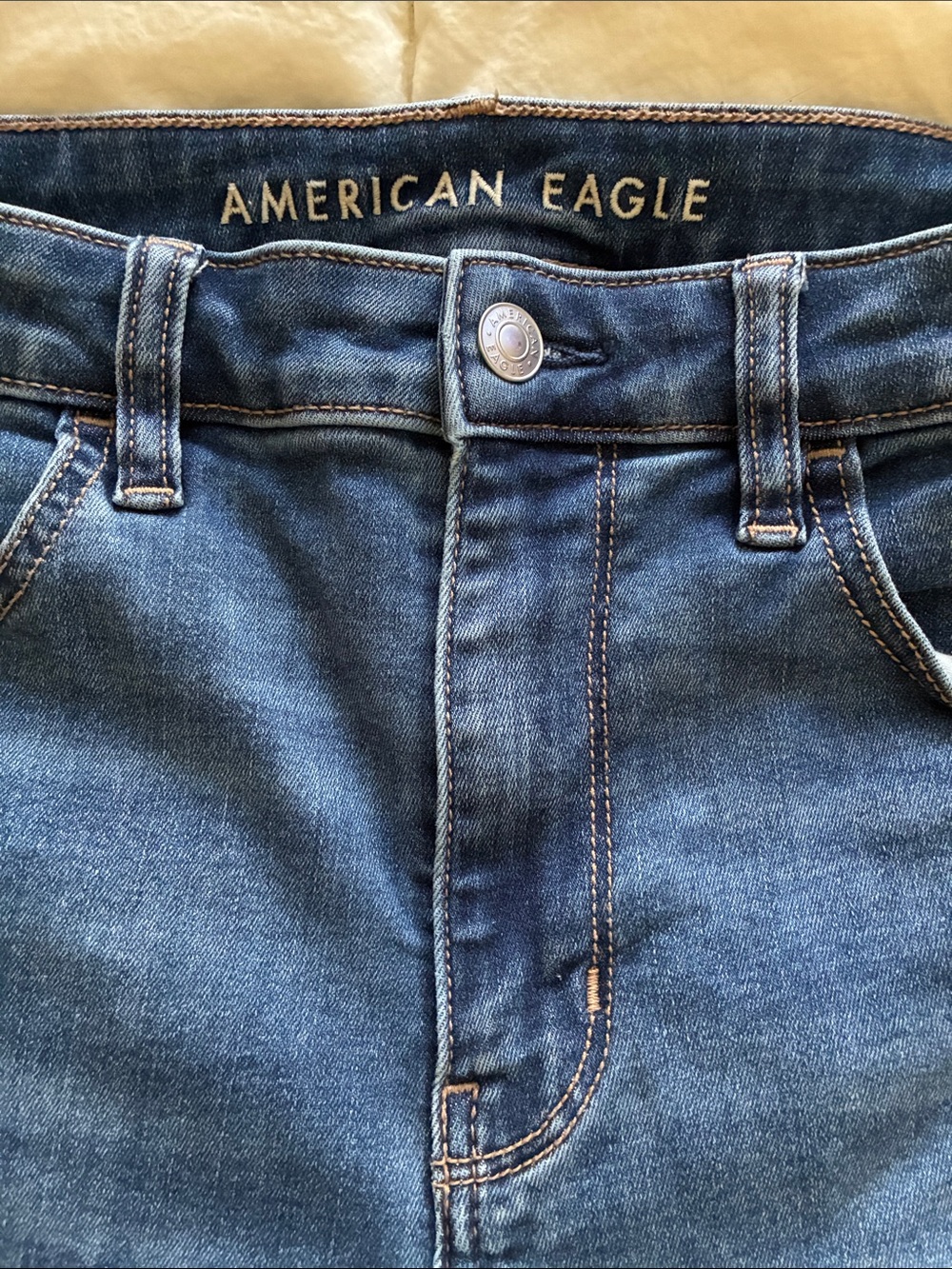 American Eagle Outfitters Women's Blue Skinny Jeans 12 Short Next Level Stretch